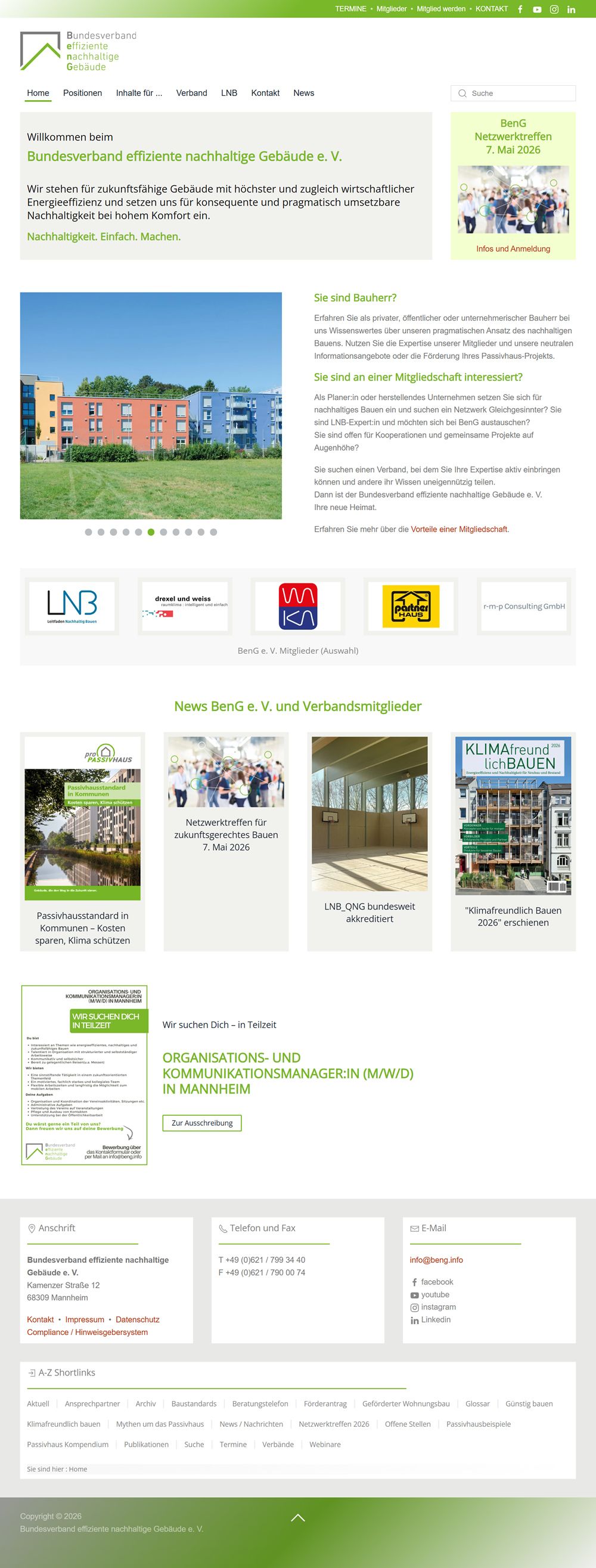 BenG e.V. - Bundesverband effiziente nachhaltige Gebäude